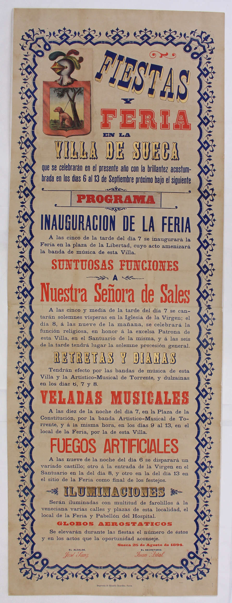 Fiestas mayores en honor a Nuestra Señora de Sales  